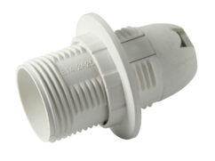 Volsten V03-P-WR-E14 (патрон пластиковый белый с кольцом под лампу E14/220V/2A)
