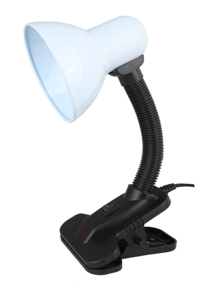Ultraflash UF-320 C01 белый (Светильник настольный с прищепкой 230В, 60Вт, E27)