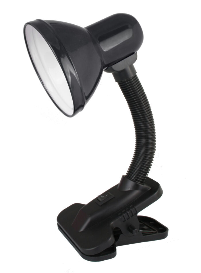 Ultraflash UF-320P C02 черный (Светильник настольный с прищепкой 230В, 60Вт, E27)