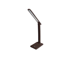 Ultraflash UF-730 C10 коричневый (Led, светильник настольный,11Вт, 3 цвет.темп., 3 ур.яркости, кожа)