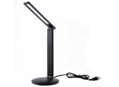 Ultraflash UF-812 C02 черный (Led, светильник настольный, 7Вт, 4500К, 3 ур.яркости, кожа)