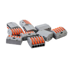 Volsten V02-9W-222-415 (СМК, Строительно-монтажная клемма 5 пр. до 4 мм, 32А, 450 В, 10 шт., серый)