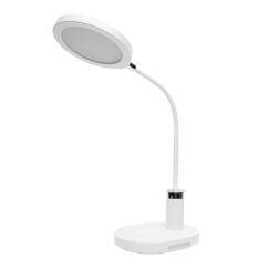 Ultraflash UF-803 C01 белый (Led св-к настольный,круг, 12Вт, 3 ур. яркости.CCT)