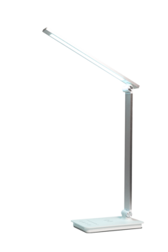 Ultraflash UF-834 C01 белый (Led св-к настольный, 8Вт, 5 ССТ, диммируемый, ночник, таймер, зарядка)