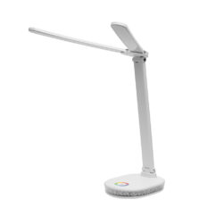 Ultraflash UF-807 C01 белый (Led св-к настольный, 10Вт, ССТ, диммируемый, RGB подсветка)