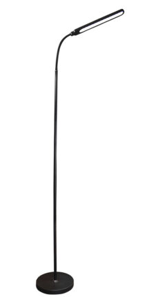 Ultraflash UF-832  C02 черный (LED cвет-к напольный, настольный, 12Вт, 4500К, 3 ур.яркости, 3 в1)