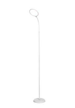 Ultraflash UF-833  C01 белый (LED cвет-к напольный, настольный, 12Вт, 3 в1, круг)