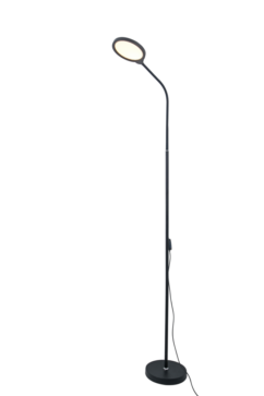 Ultraflash UF-833  C02 черный (LED cвет-к напольный, настольный, 12Вт, 3 в1, круг)