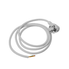 Volsten SR-LR2 (Сетевой кабель белый ПВС3х1 с угловой евровилкой 3500Вт, 16А, земля, 1,5 м)