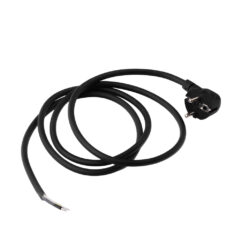 Volsten SR-LR2 (Сетевой кабель чёрный ПВС3х1 с угловой евровилкой, 3500Вт, 16А, земля, 1,5 м)