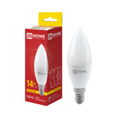 Лампа светодиодная LED-СВЕЧА-VC 14Вт 230В E14 3000K 1330Лм IN HOME