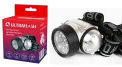 Ultraflash LED5353 (фонарь налобный, металлик, 19LED, 4 реж, 3XR03, пласт, коробка)