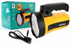 Camelion LED29315 (фонарь аккум. 220В, желтый, 35 LED, 6В 4А-ч, пластик, кор.)