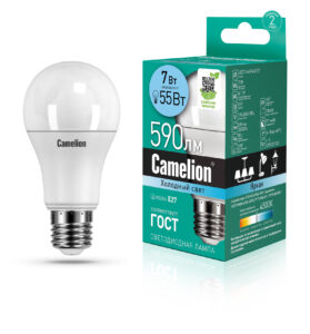Camelion  LED7-A60/845/E27 (Эл.лампа светодиодная 7Вт 220В)