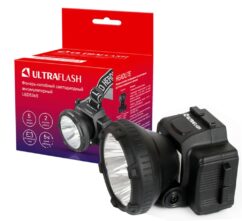Ultraflash LED5365 (фонарь налобн. аккум. 220В, черный, 5 LED, 2 реж, пласт, бокс)