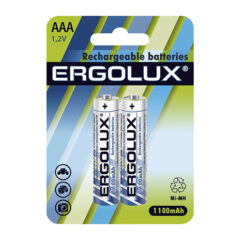 Ergolux AAA-1100mAh Ni-Mh BL-2 (NHAAA1100BL2, аккумулятор,1.2В)