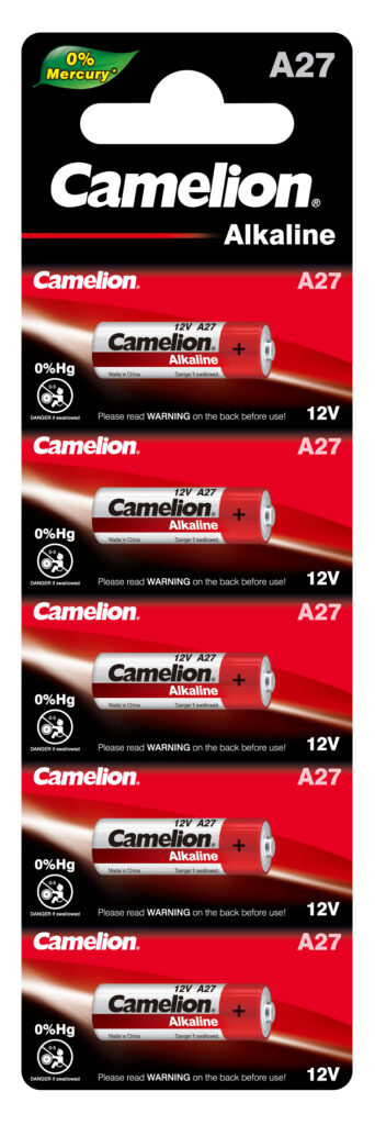 Camelion Plus Alkaline BL-5 LR27A (A27-BP5, батарейка,12В)