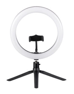Camelion KD-849 C02 LED(свет-к кольцевой 10 Вт, подставка для смартфона, на треноге)