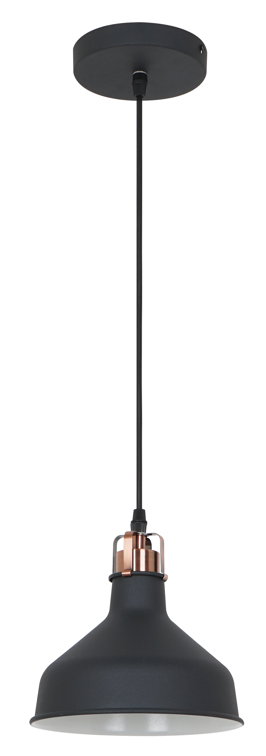 Camelion PL-425S C62 черный + медь (Светильник подвесной Amsterdam, 1х E27, 60Вт, 230В, металл)