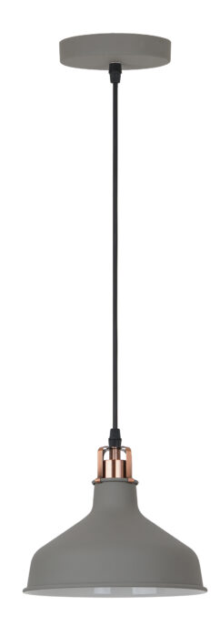Camelion PL-425S C73 Cерый + медь (Светильник подвесной Amsterdam, 1х E27, 60Вт, 230В, металл)