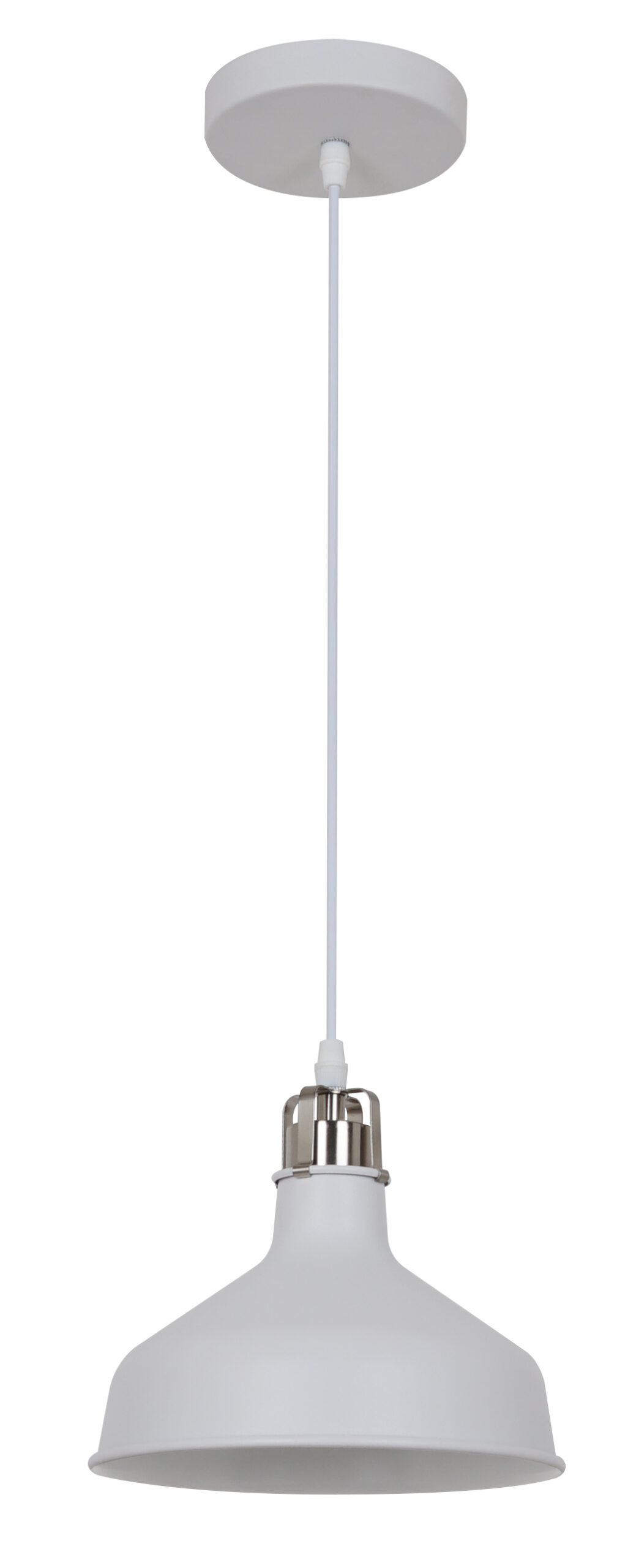 Camelion PL-425S C71 Белый + хром (Светильник подвесной Amsterdam, 1х E27, 60Вт, 230В, металл)