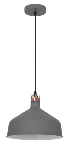 Camelion PL-425L C73 Cерый + медь (Светильник подвесной Amsterdam, 1х E27, 60Вт, 230В, металл)