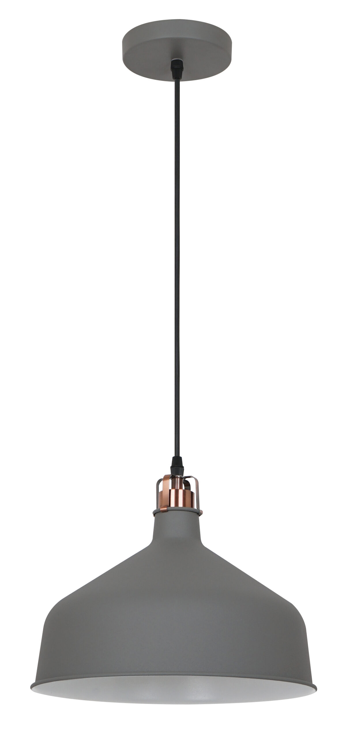 Camelion PL-425L C73 Cерый + медь (Светильник подвесной Amsterdam, 1х E27, 60Вт, 230В, металл)