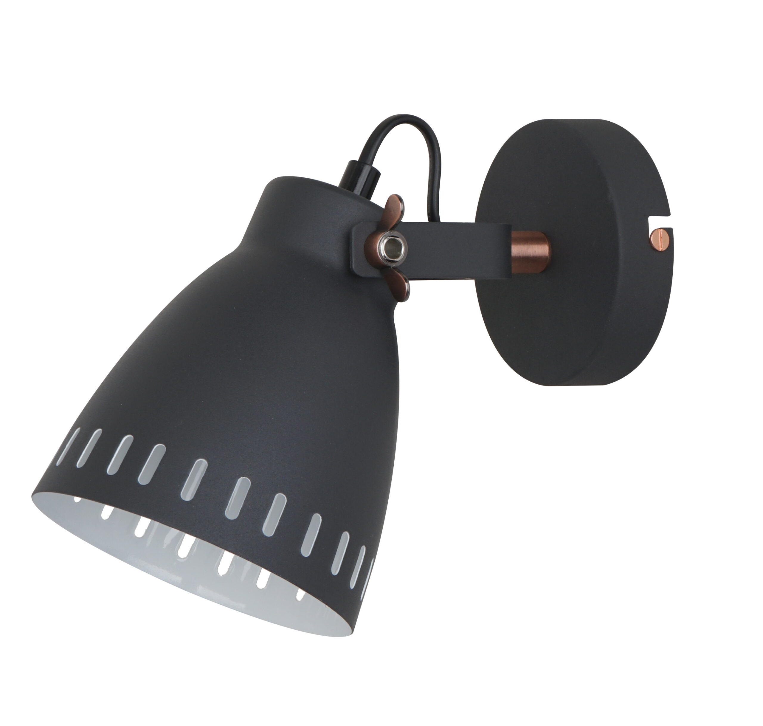 Camelion WML-428-1 C02 чёрный (Светильник настенный New York,1х E27, 40Вт, 230В, металл)