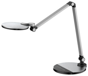 Camelion KD-865  C03 серебро LED(Свет-к наст.10 Вт,230В,600 лм,сенс.рег.ярк и цвет.темп)
