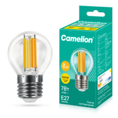 Camelion LED7-G45-FL/830/E27 (Эл.лампа светодиодная 7Вт 220В)