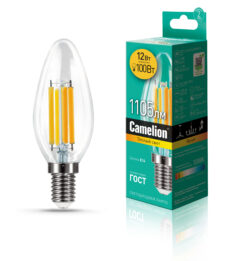 Camelion LED12-C35-FL/830/E14  (Эл.лампа светодиодная 12Вт 220В)