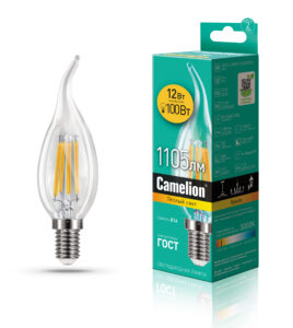 Camelion LED12-CW35-FL/830/E14  (Эл.лампа светодиодная 12Вт 220В)