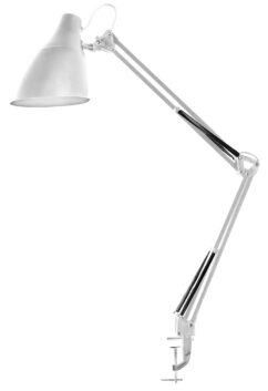 Camelion KD-335  C01  белый (Свет-к настольн.с метал. струбциной, 230V, 40W, E27)