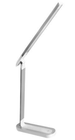 Camelion KD-845 C03 сереб.+бел.LED (Свет-ник наст, 8.5Вт,сенс.регулир. яркости, 3 цвет темп)