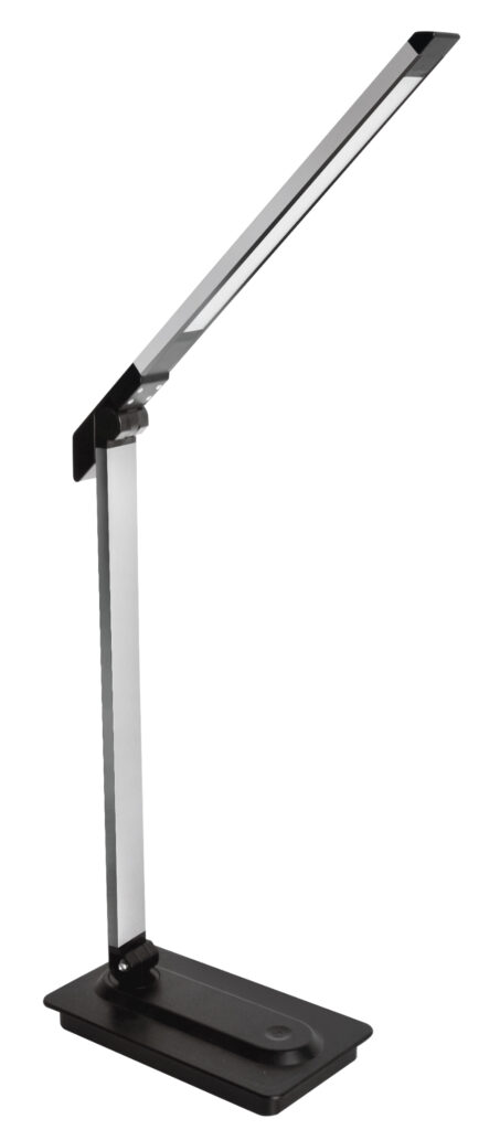 Camelion KD-846  C02 чёрный LED (Свет-ник наст, 8Вт,сенс.регулир. яркости, 3 цвет темп)