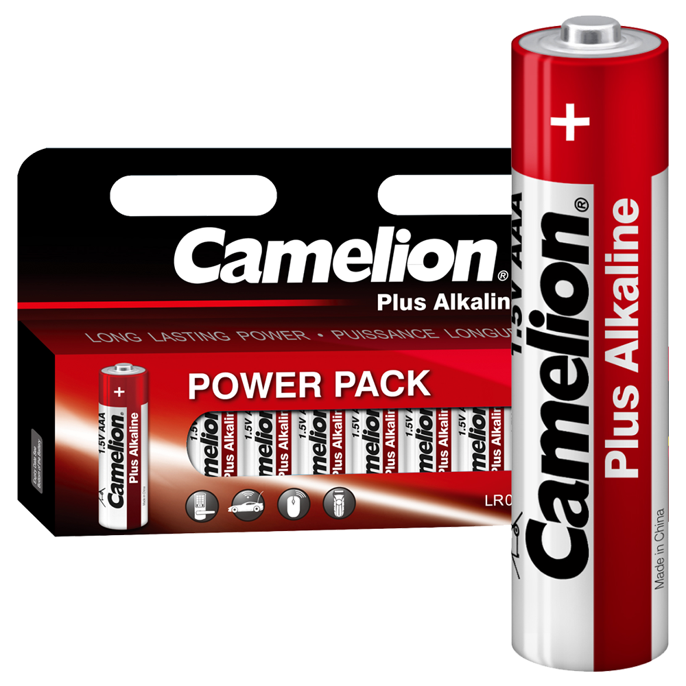 Camelion Plus Alkaline LR03 BL-12 (LR03-HP12, мизинчиковая батарейка ААА 1.5В)