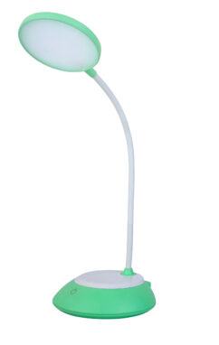 Ultraflash UF-744 C05 зеленый (Led, светильник настольный, 6Вт, 3 цвет.темп., димм., аккум.)