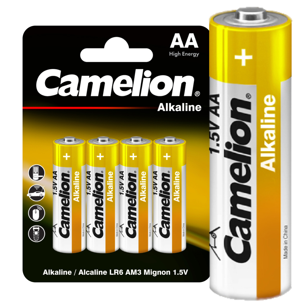 Camelion Normal Alkaline LR6 BL-4 (LR6-BP4NR, батарейка,1.5В)