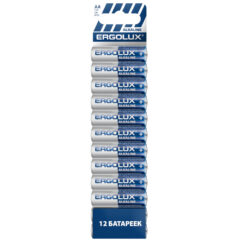 Ergolux Alkaline LR6 BP-12 (ПРОМО, LR6 BP12, пальчиковая батарейка АА 1.5В)
