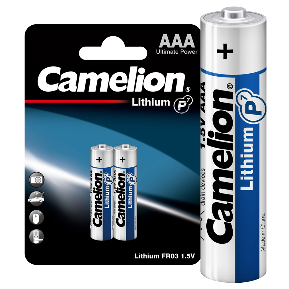 Camelion Lithium FR03 BL-2 (FR03-BP2, батарейка,1.5В)