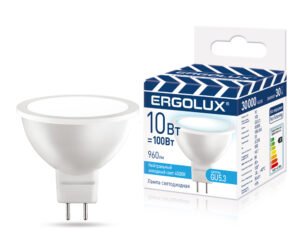 Ergolux LED-JCDR-10W-GU5.3-4K (Эл.лампа светодиодная JCDR 10Вт GU5.3 4500K 220-240В ПРОМО)