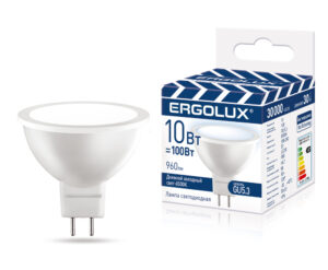 Ergolux LED-JCDR-10W-GU5.3-6K (Эл.лампа светодиодная JCDR 10Вт GU5.3 6500K 220-240В ПРОМО)