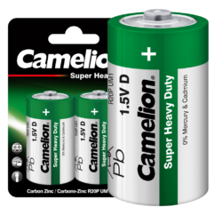 Camelion Green R20 BL-2 (R20P-BP2G, батарейка,1.5В)