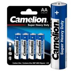 Camelion Blue R6 BL-4 (R6P-BP4B, пальчиковая батарейка АА 1.5В)