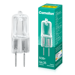 Camelion JD 50W G6.35 (Эл.лампа галоген.без рефлектора, 230V, 2000 часов)