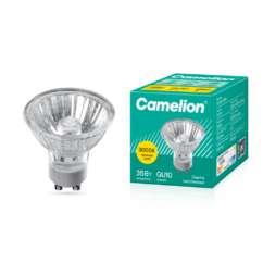 Camelion GU10 35W (Эл.лампа галоген.с защ.стеклом, 230V, 2000 часов)