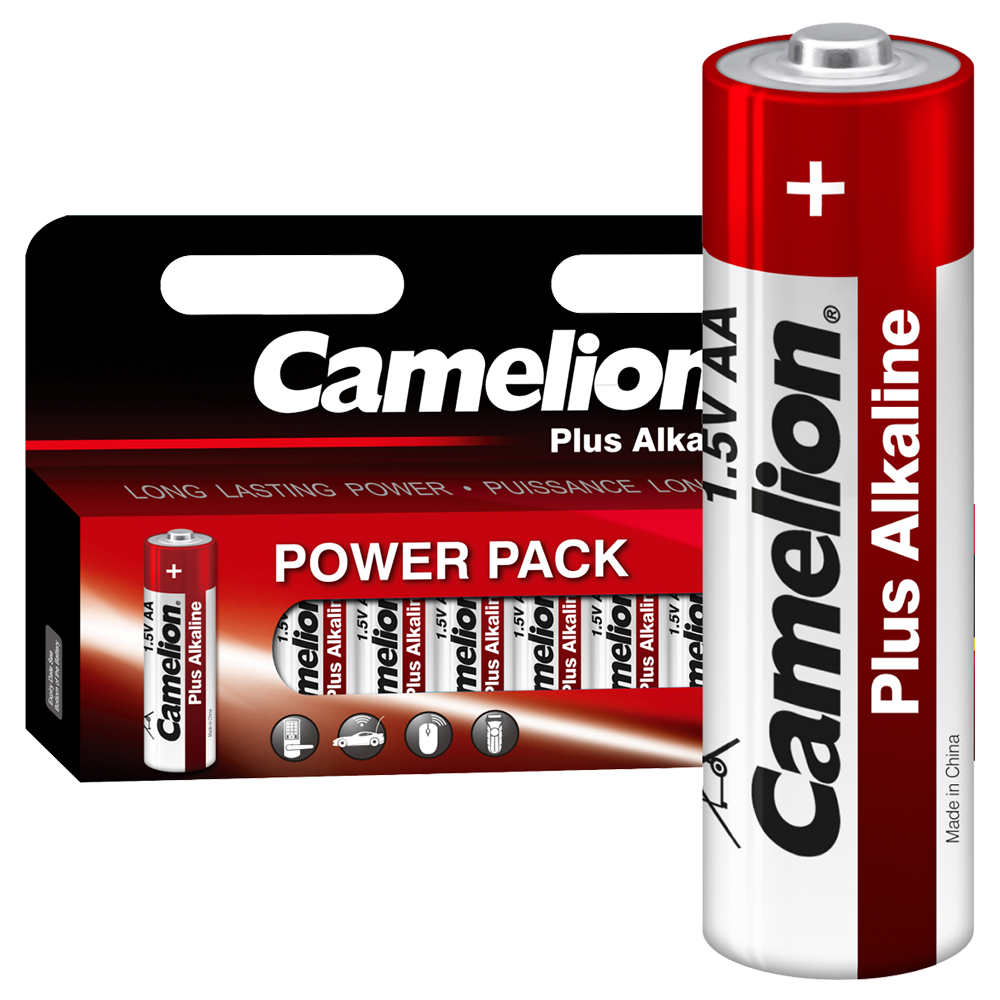 Camelion Plus Alkaline LR6 BL-12 (LR6-HP12, пальчиковая батарейка АА 1.5В)