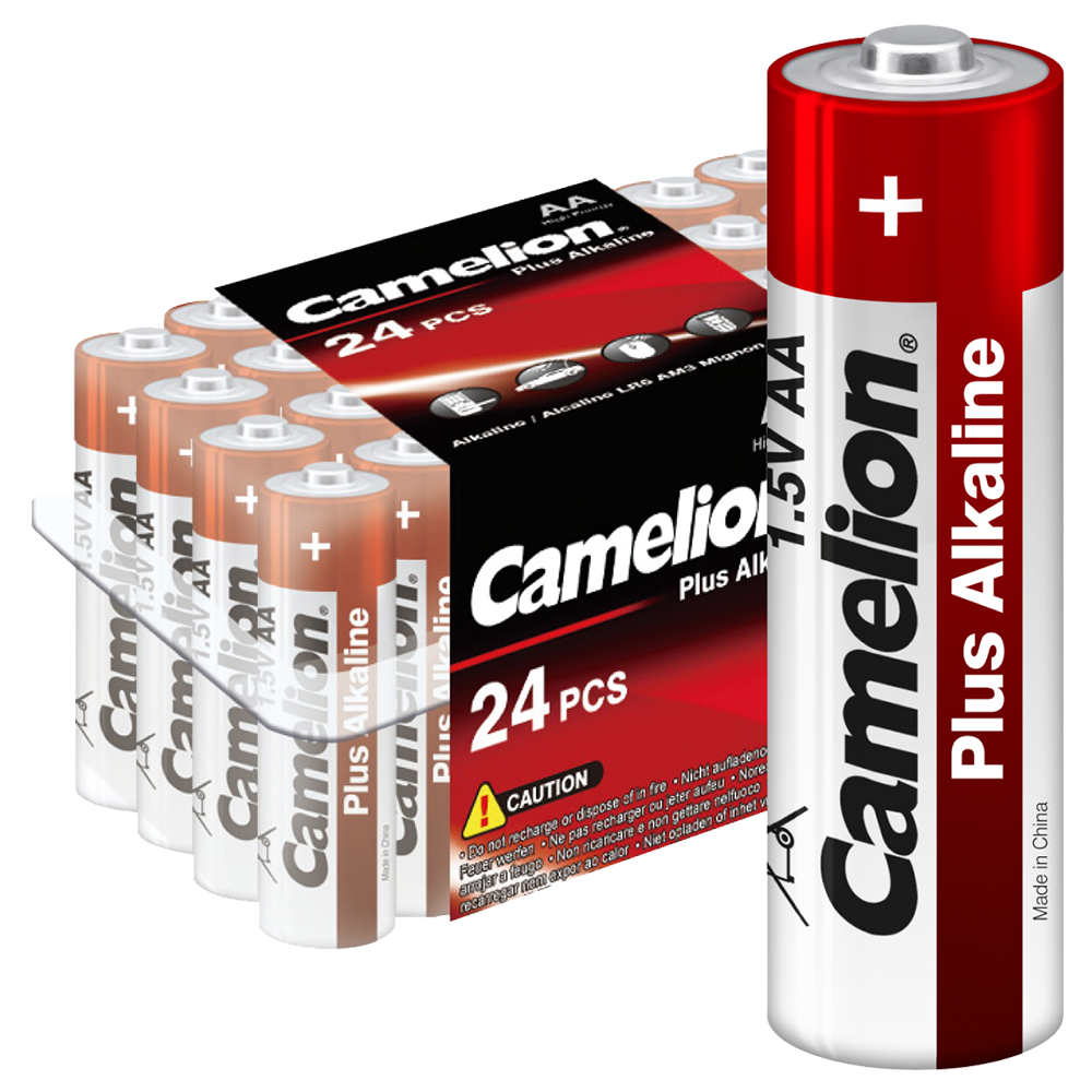 Camelion Plus Alkaline LR6 PB-24 (LR6-PB24, пальчиковая батарейка АА 1.5В)