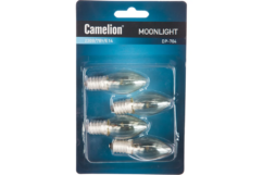 Camelion DP-704 (Зап.лампа накаливания для ночников, прозрачная, BL-4, 220V, 7W, Е14)