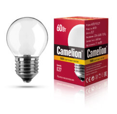 MIC Camelion 60/D/FR/E27 (Эл.лампа накал.с матовой колбой, сфера)